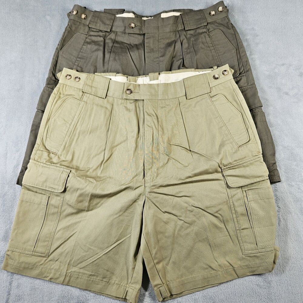 Vintage Sierra Trading Post Cargo Shorts Mens 38 Hiking Dad 80s 90s Grandpa 8"